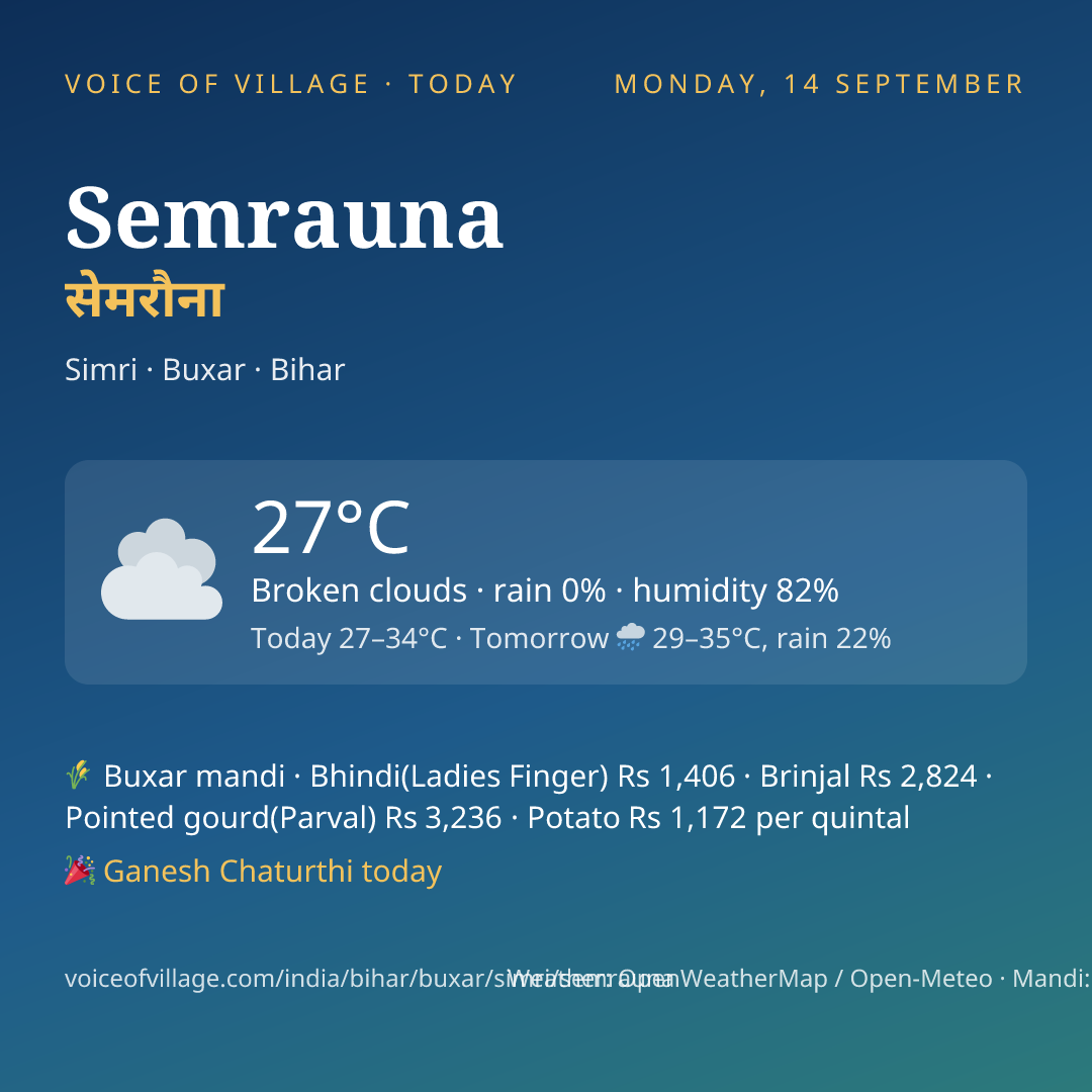 Semrauna today