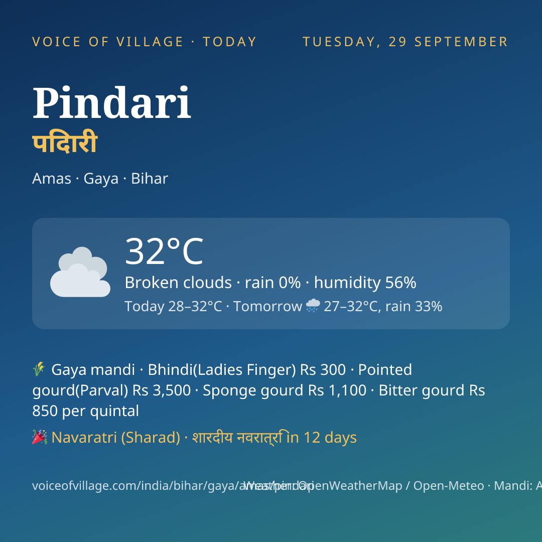 Pindari today