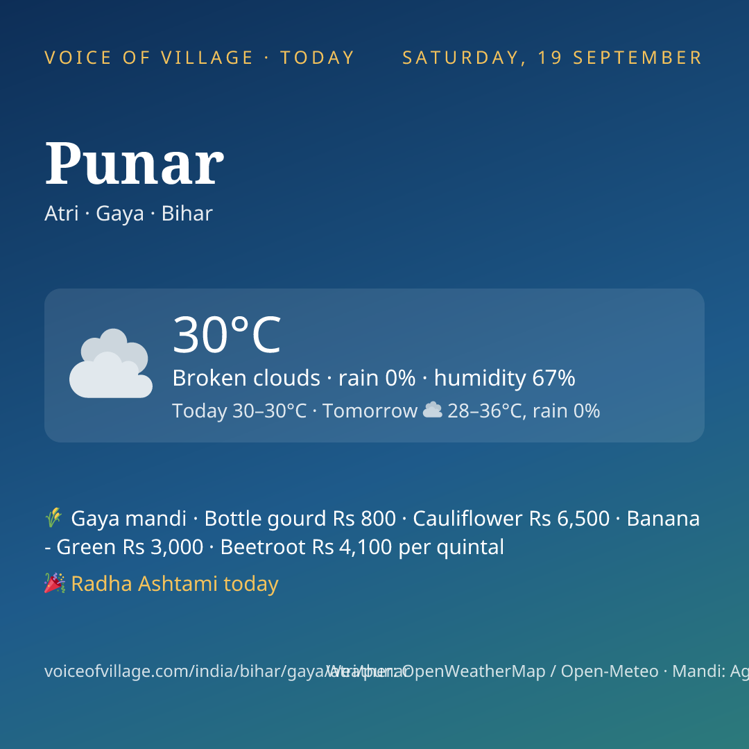 Punar today