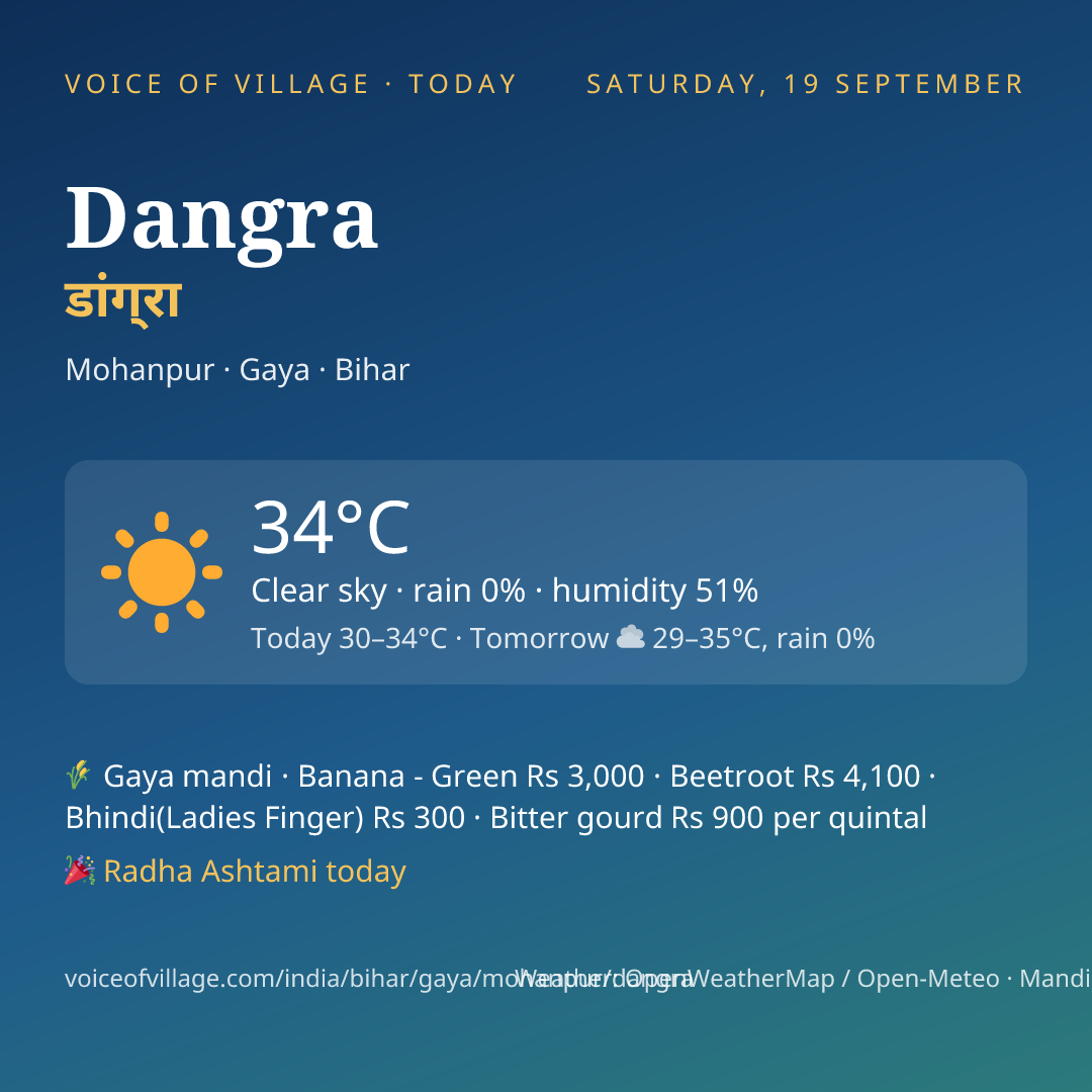 Dangra today