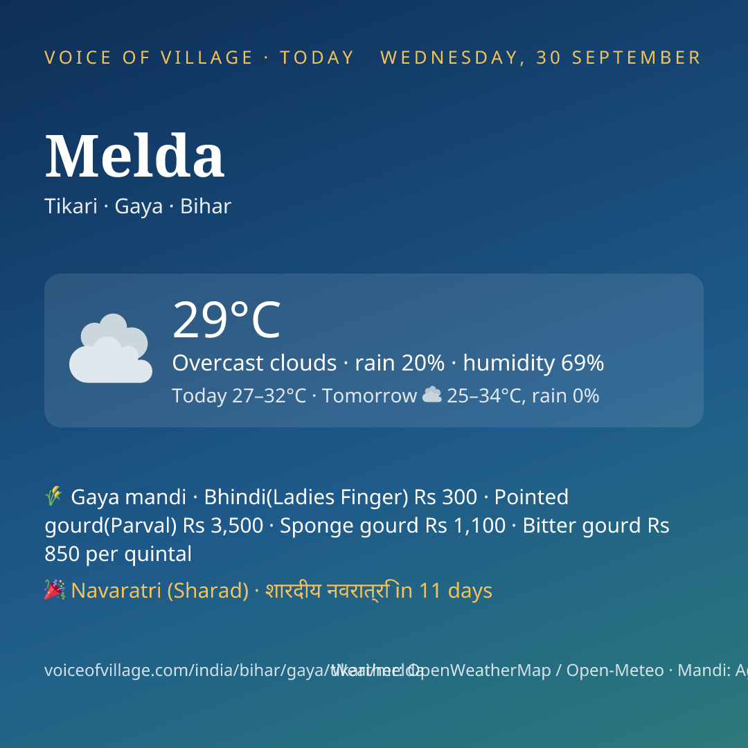 Melda today