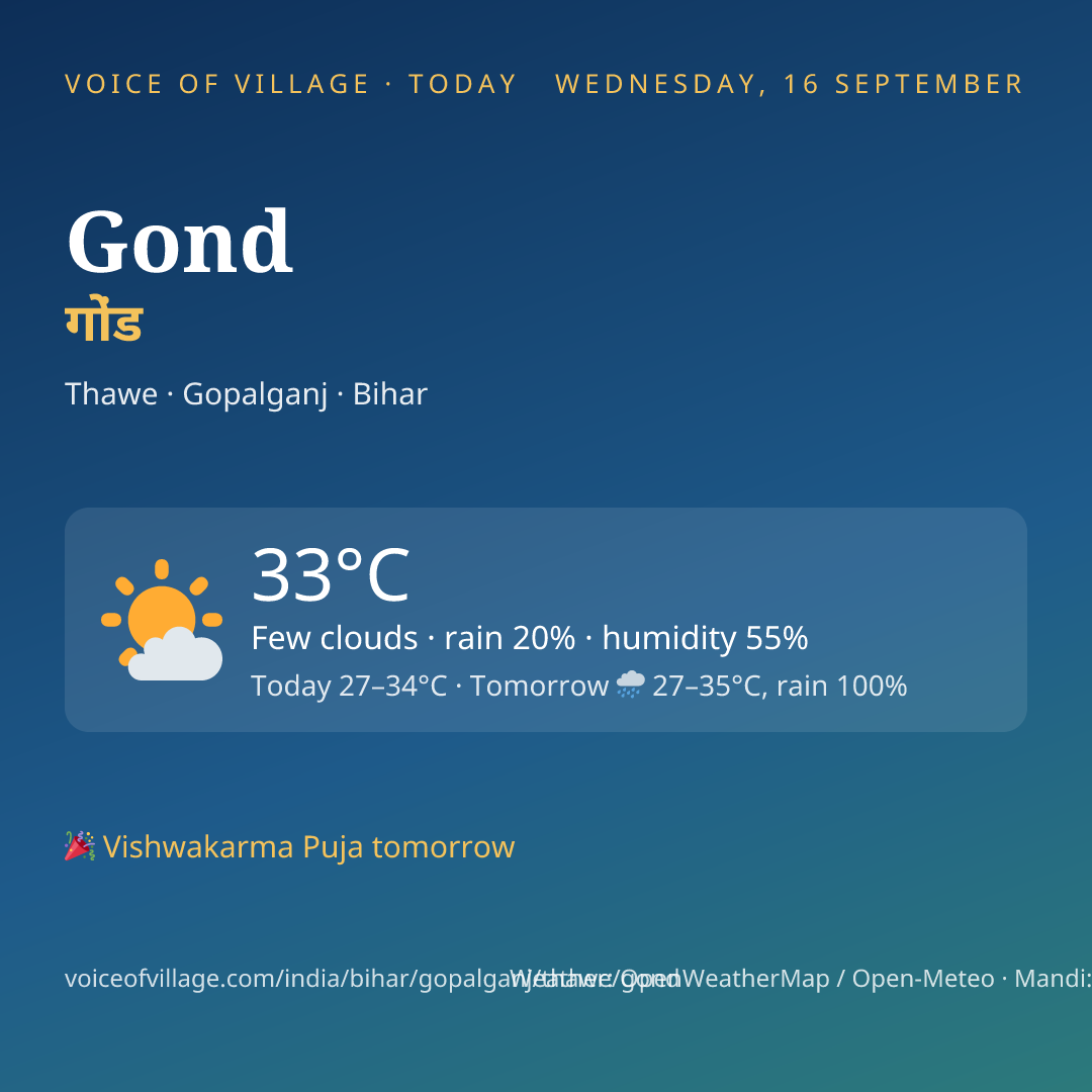 Gond today