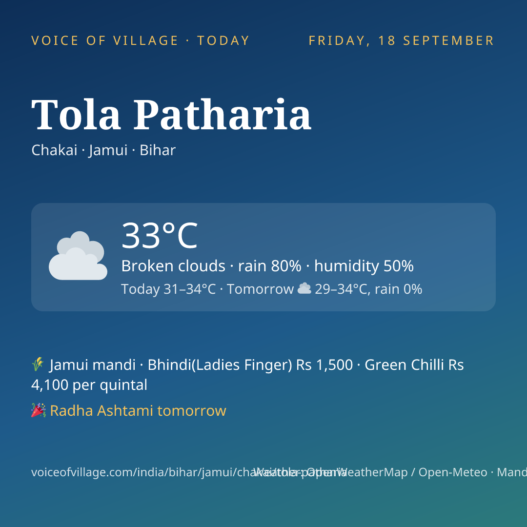 Tola Patharia today