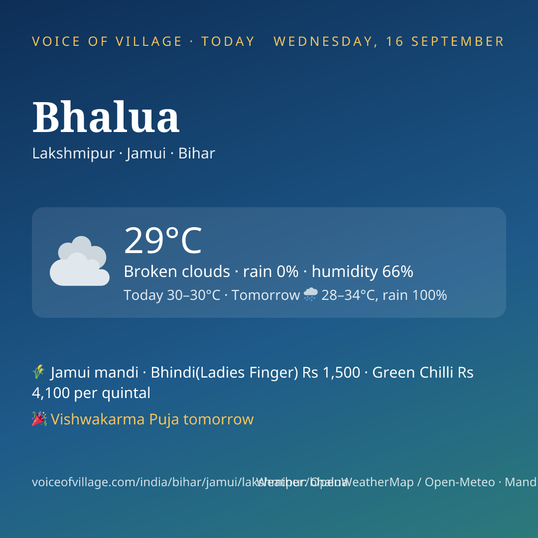 Bhalua today