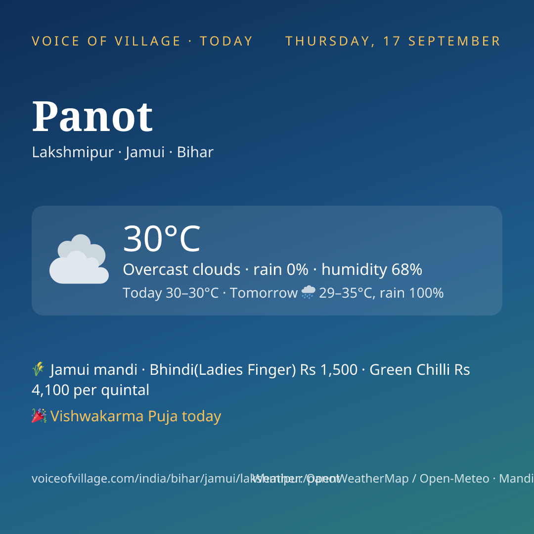 Panot today
