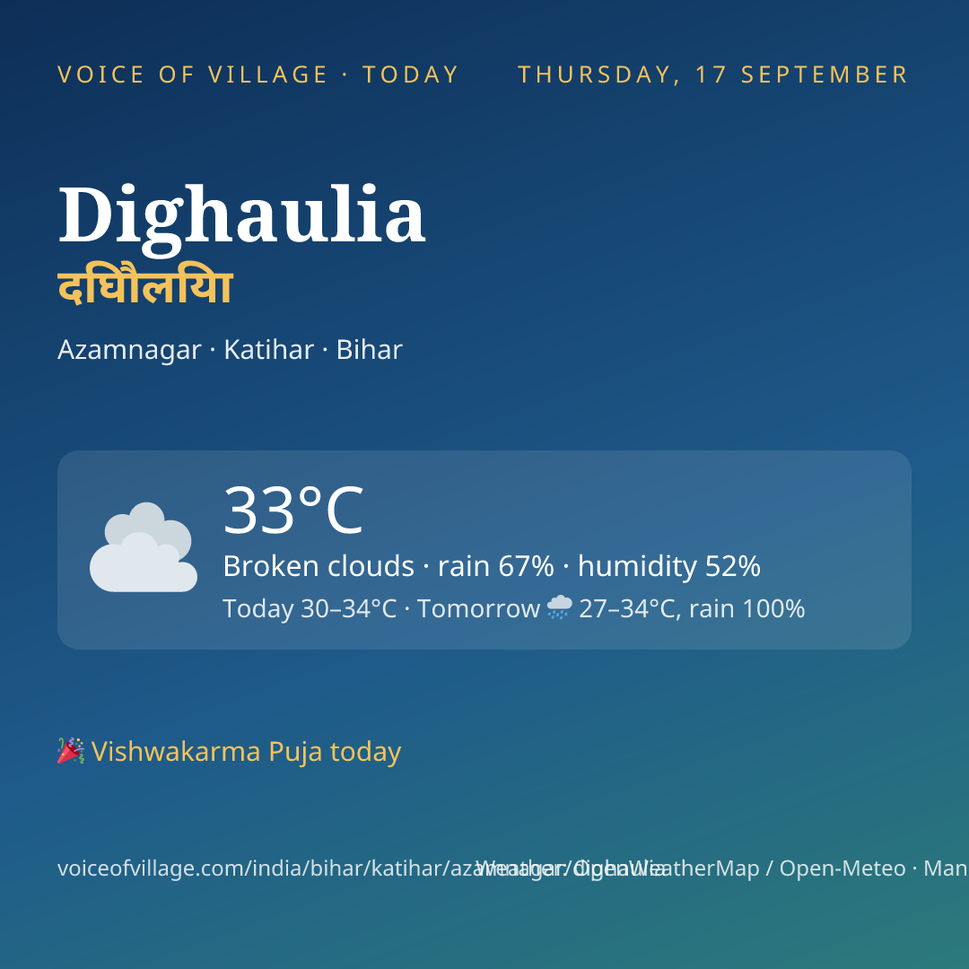 Dighaulia today
