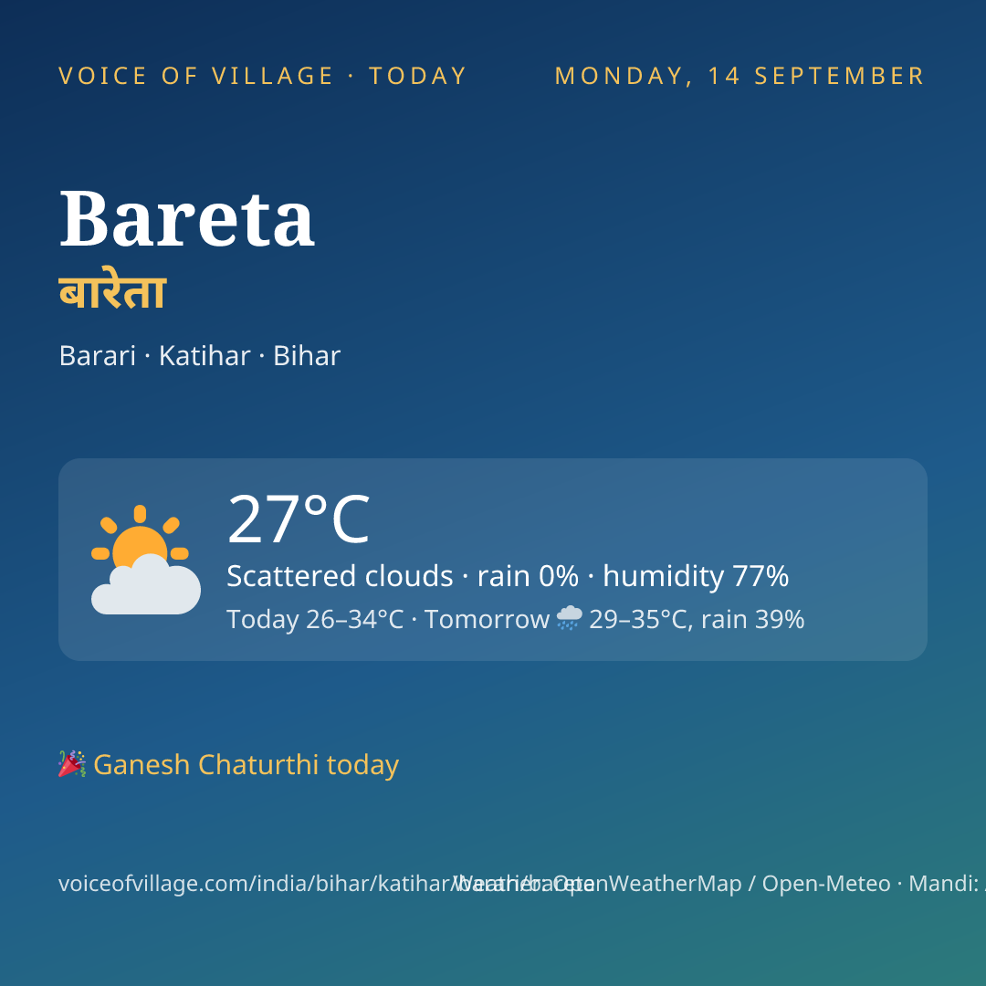 Bareta today