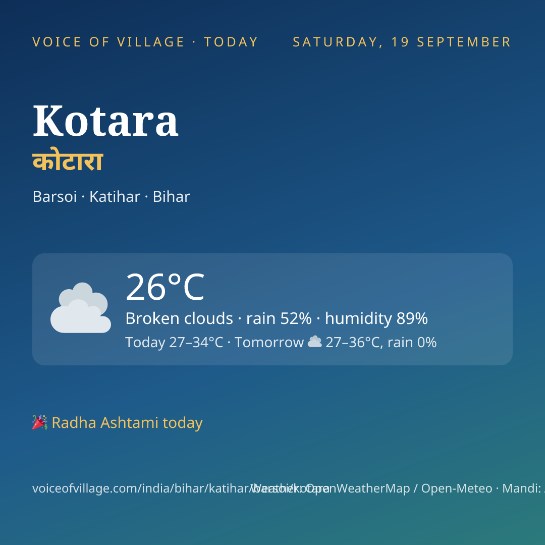 Kotara today