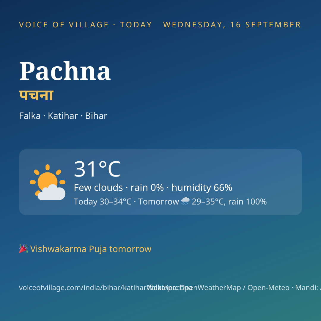 Pachna today