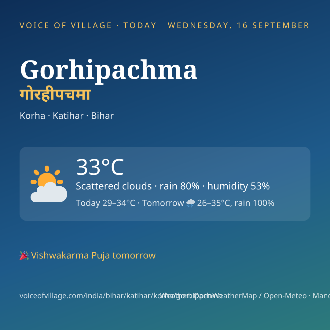 Gorhipachma today