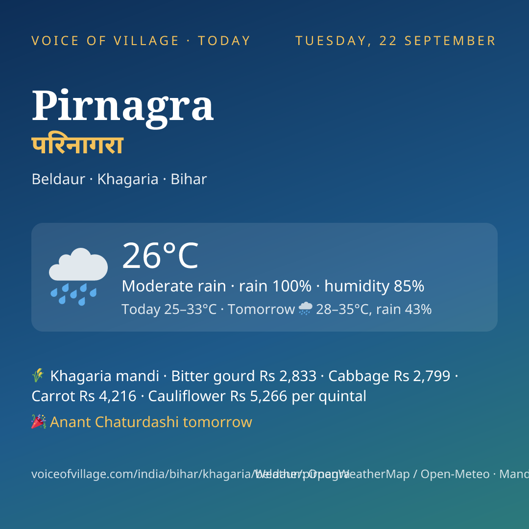 Pirnagra today