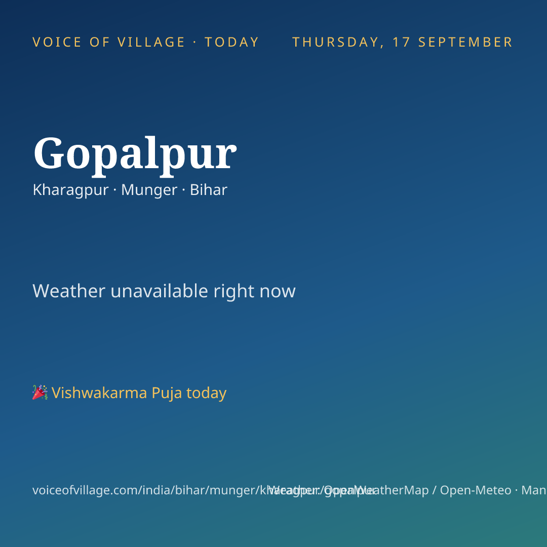 Gopalpur today