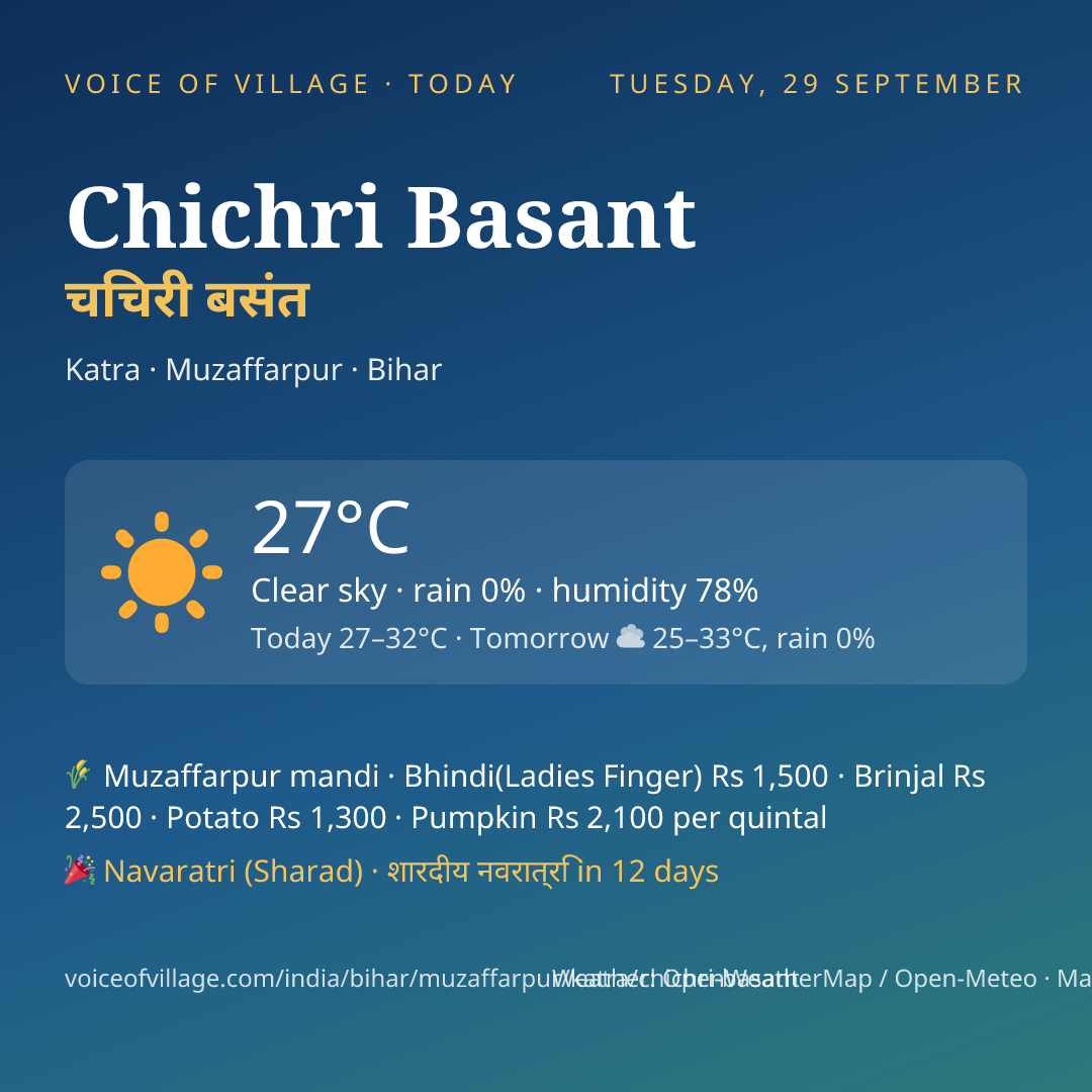 Chichri Basant today
