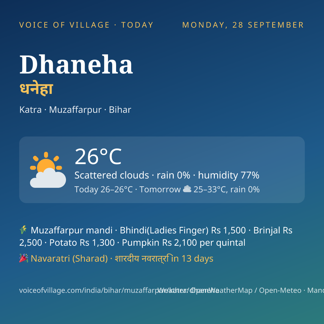 Dhaneha today
