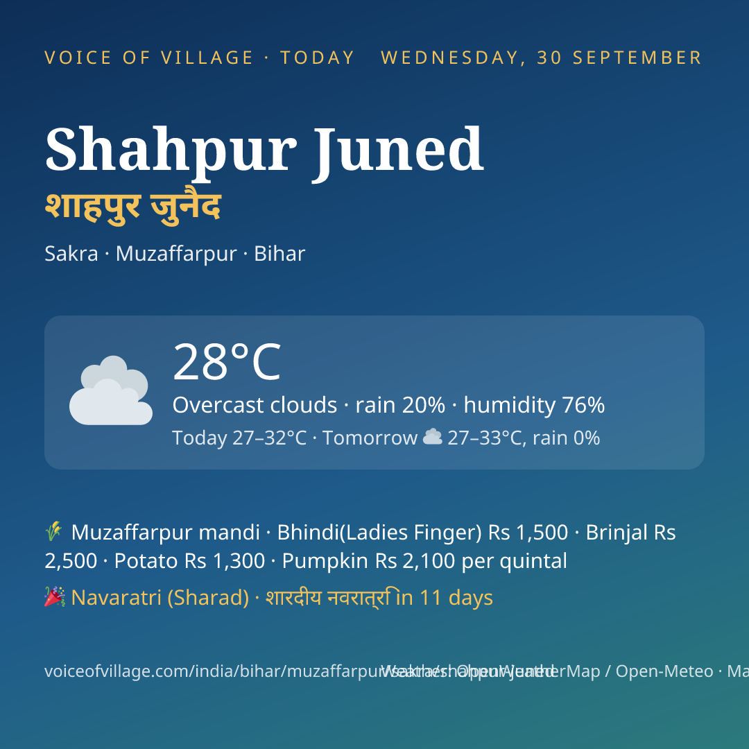 Shahpur Juned today