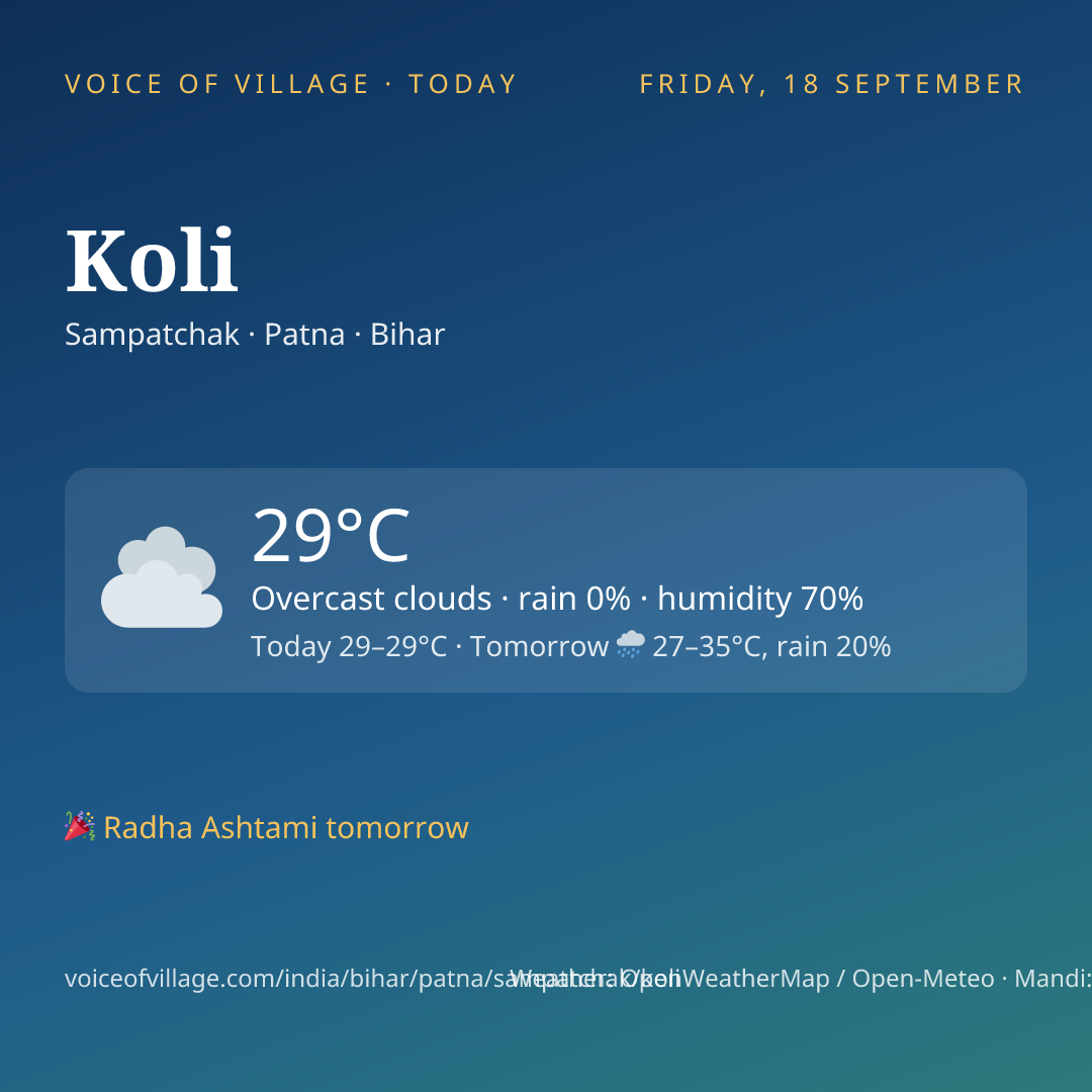 Koli today