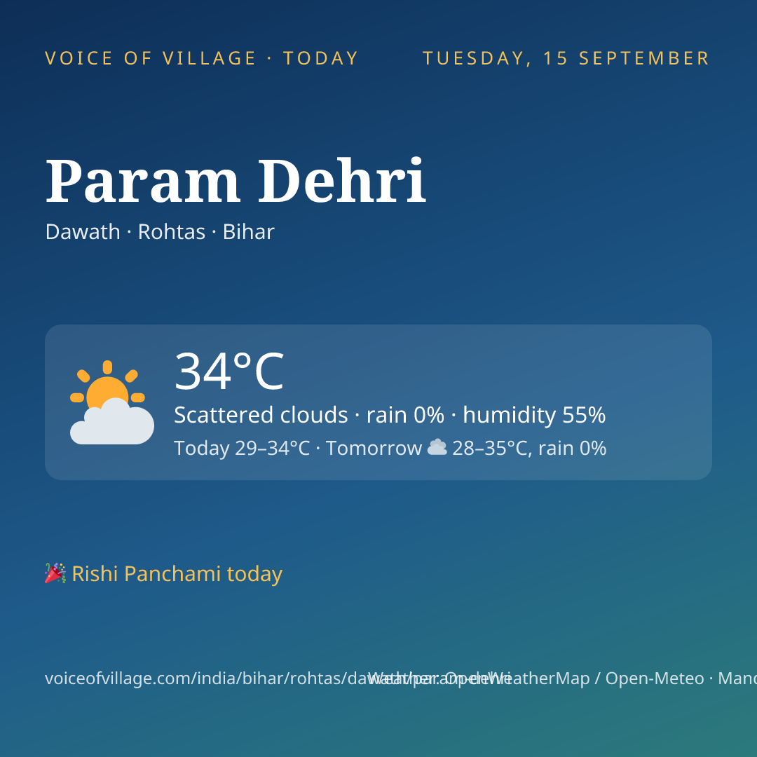 Param Dehri today