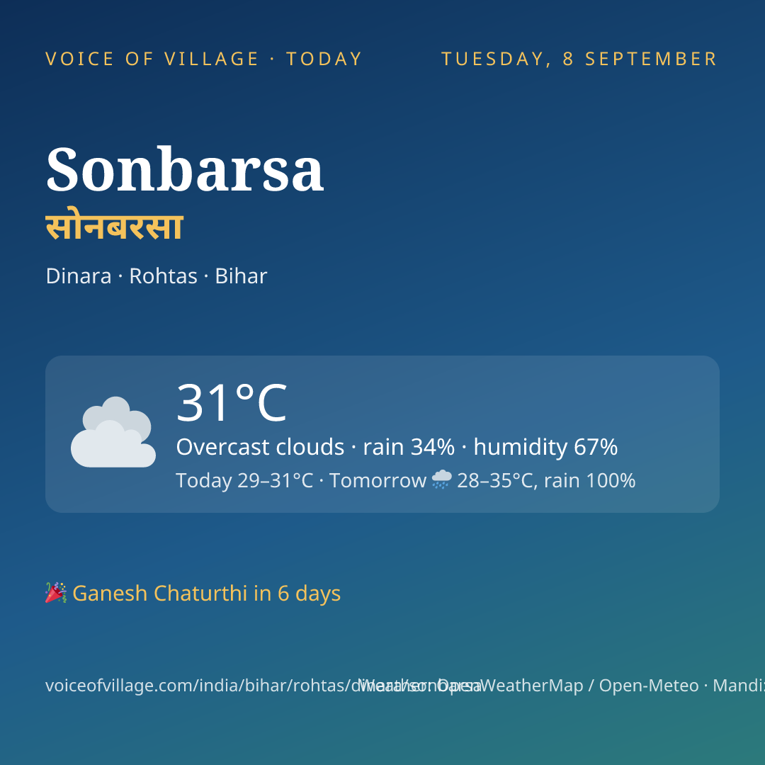 Sonbarsa today