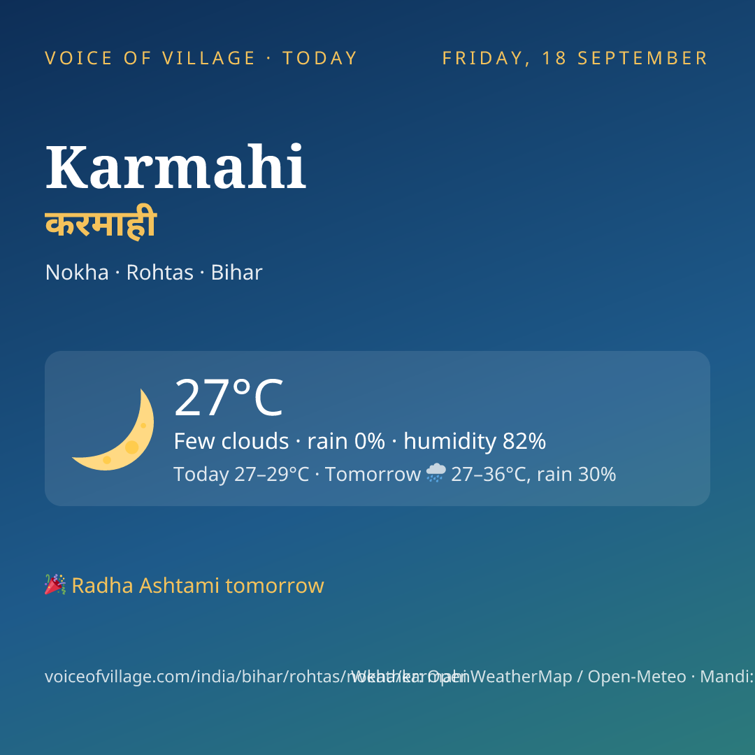 Karmahi today