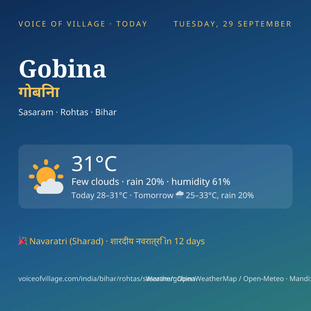 Gobina today