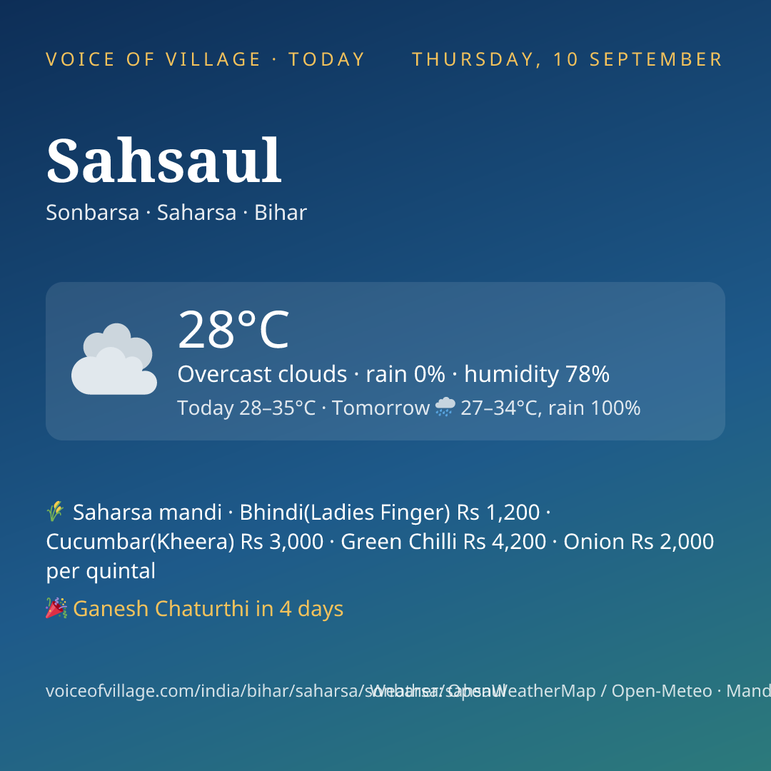 Sahsaul today