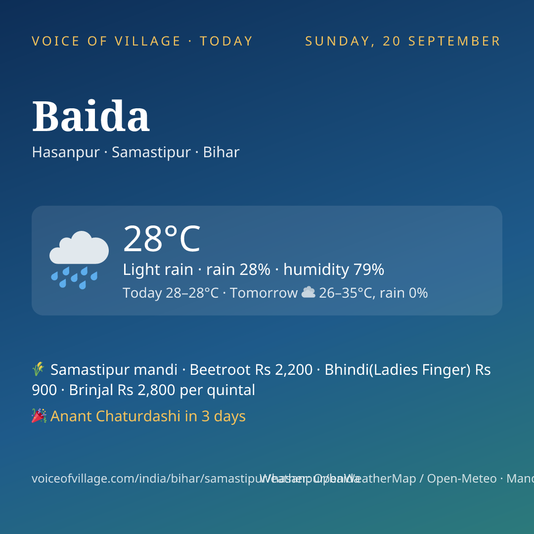 Baida today