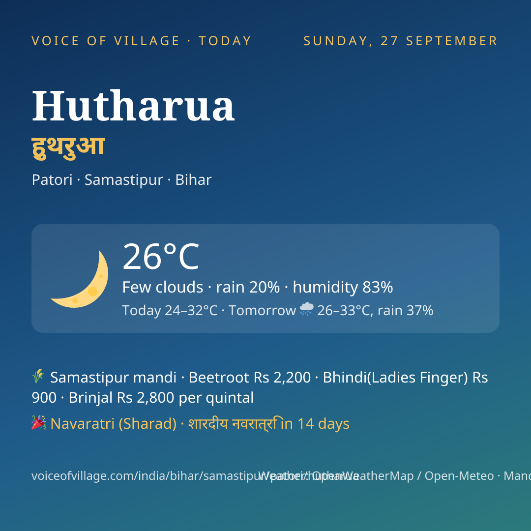 Hutharua today