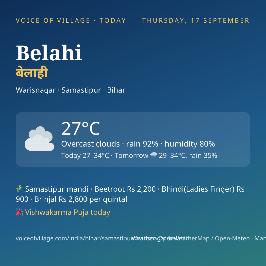Belahi today