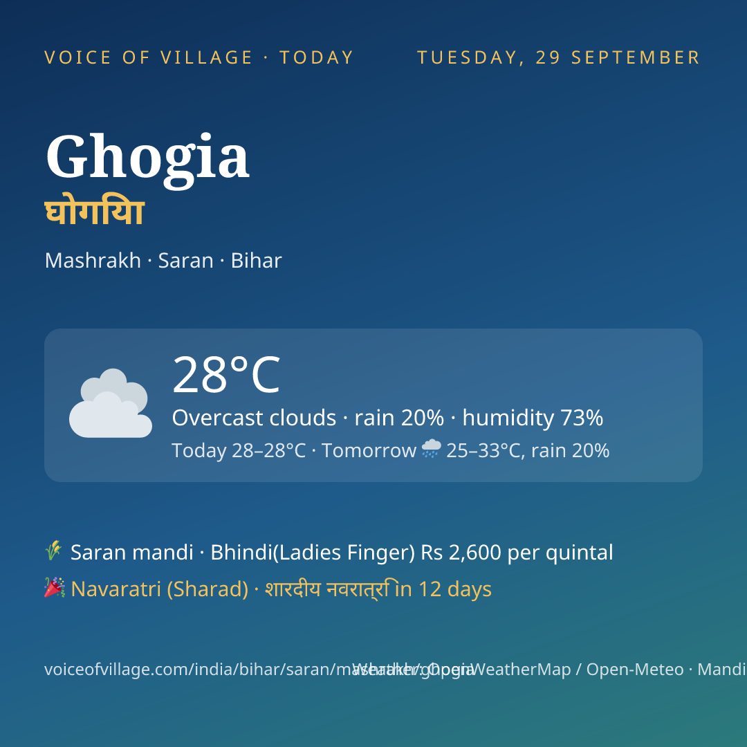 Ghogia today
