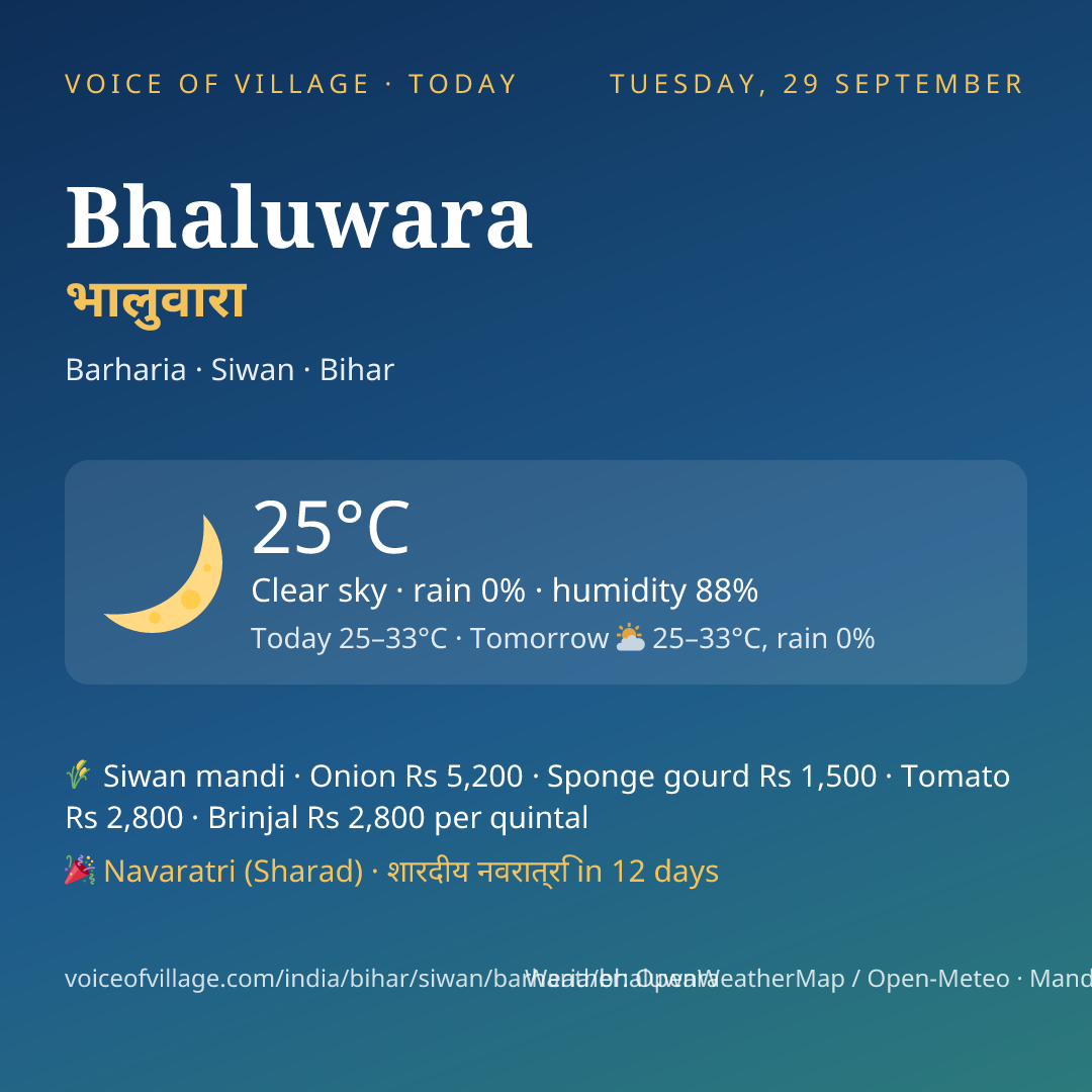 Bhaluwara today