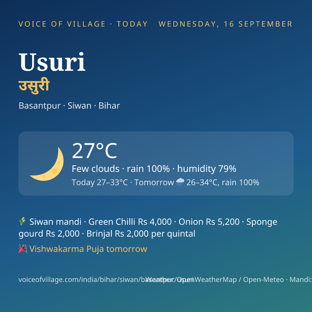 Usuri today
