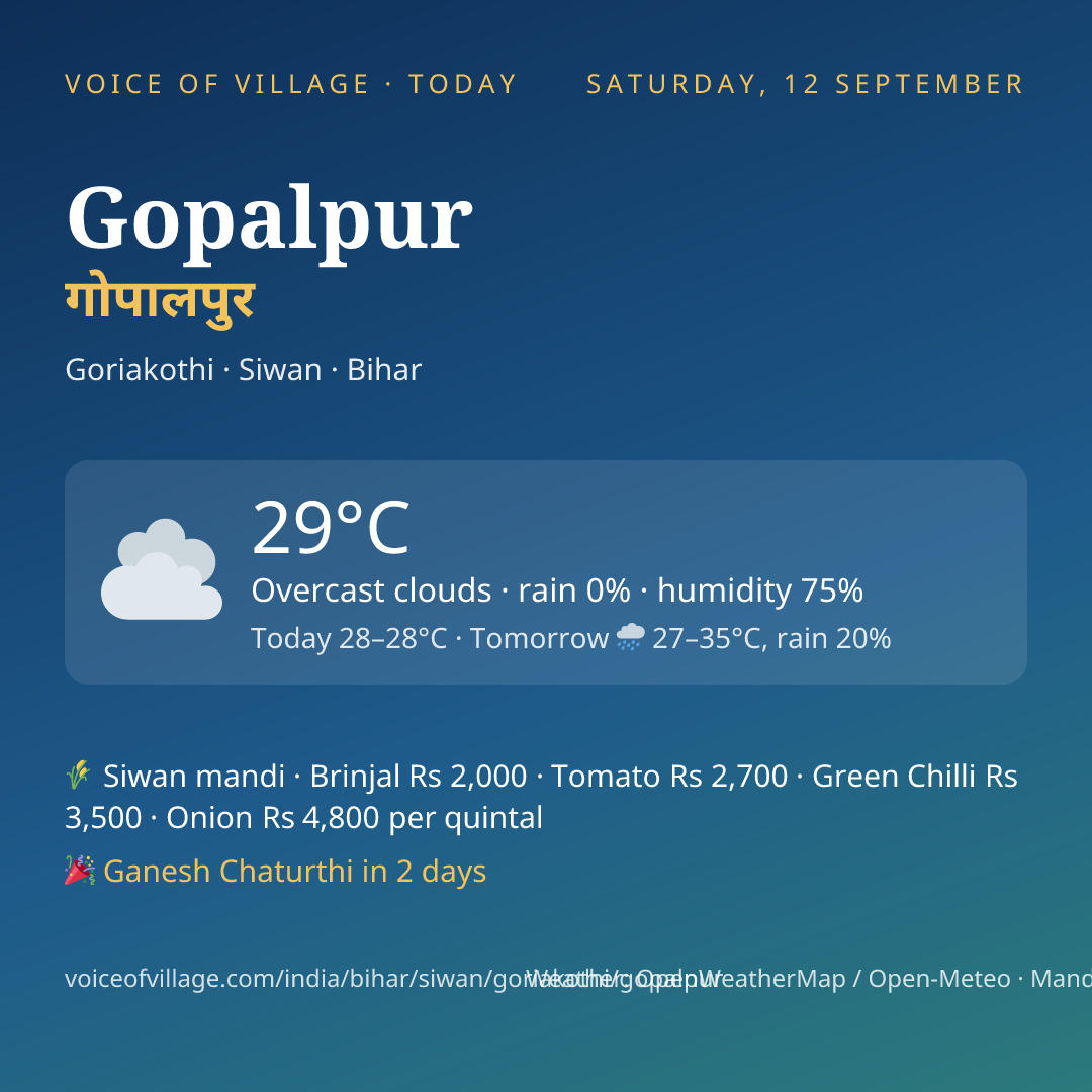 Gopalpur today