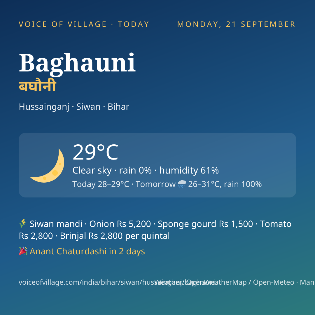 Baghauni today