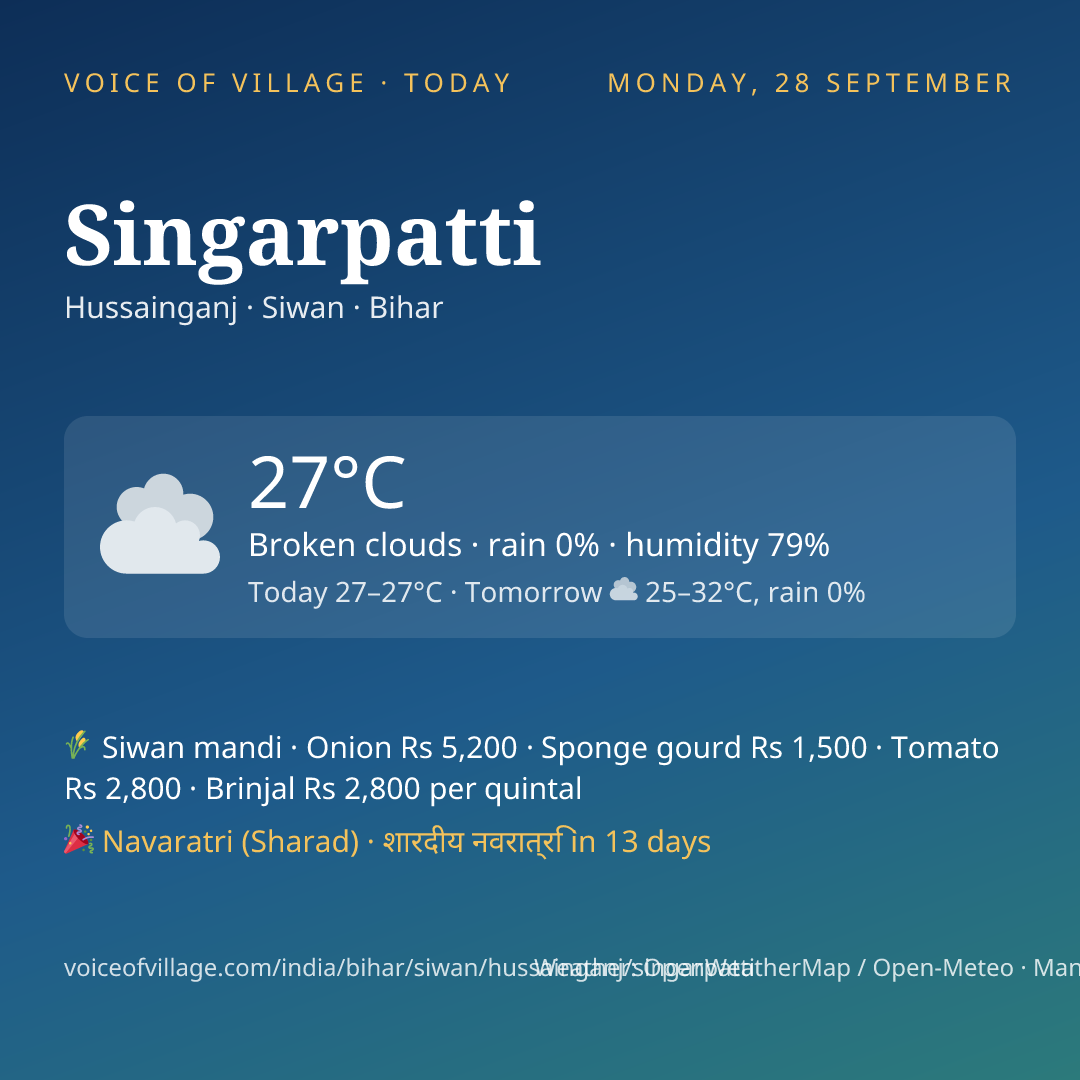Singarpatti today