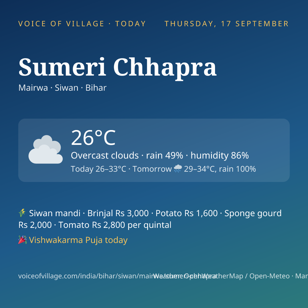Sumeri Chhapra today