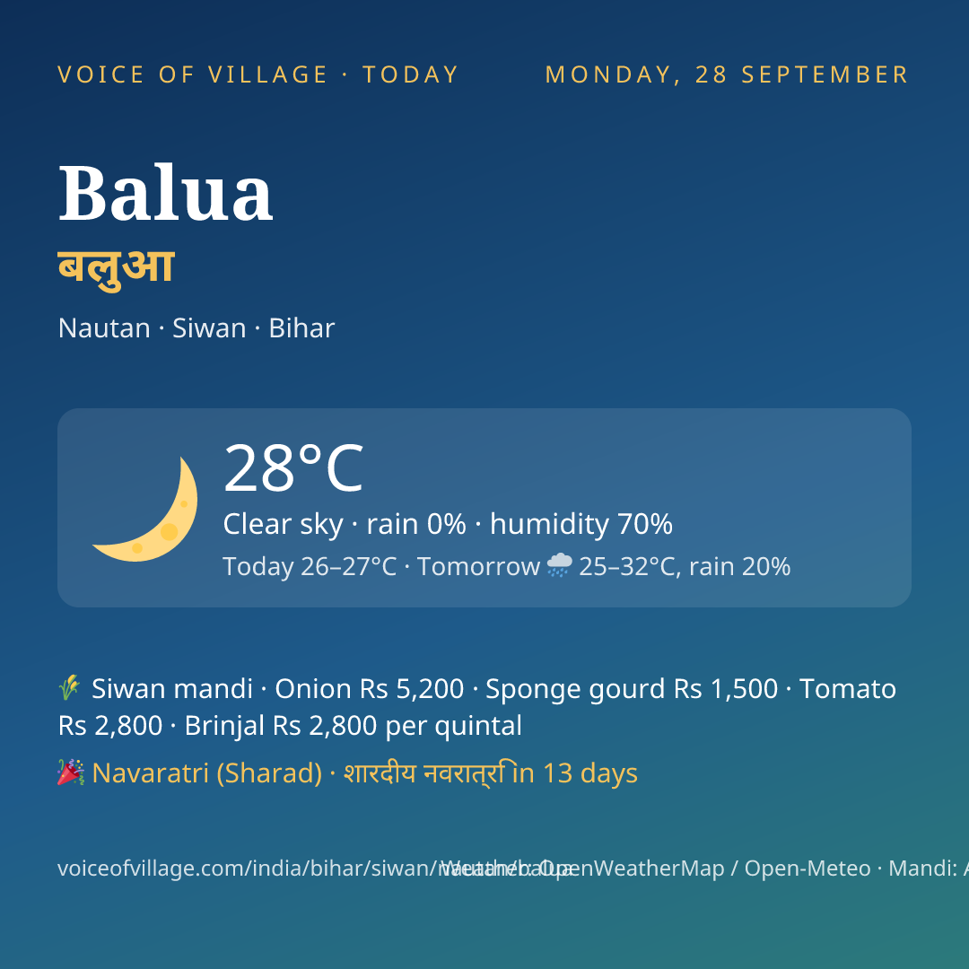 Balua today
