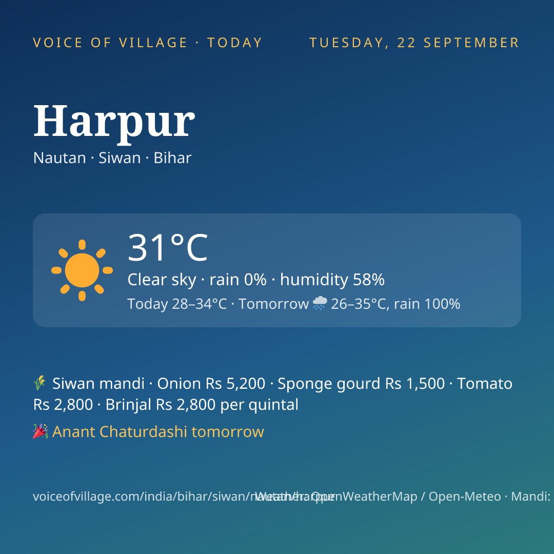 Harpur today