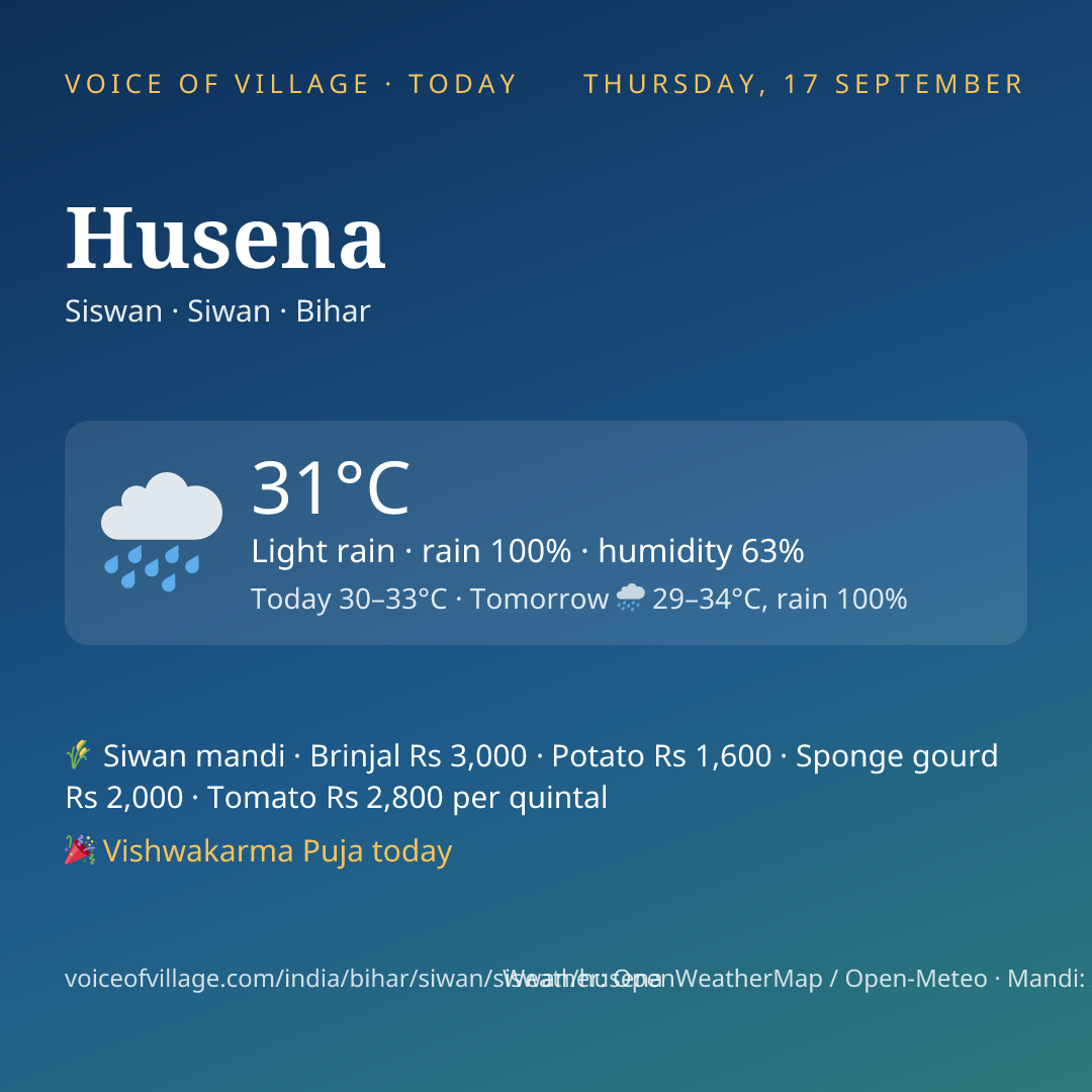 Husena today