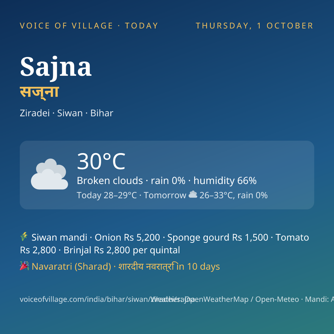 Sajna today