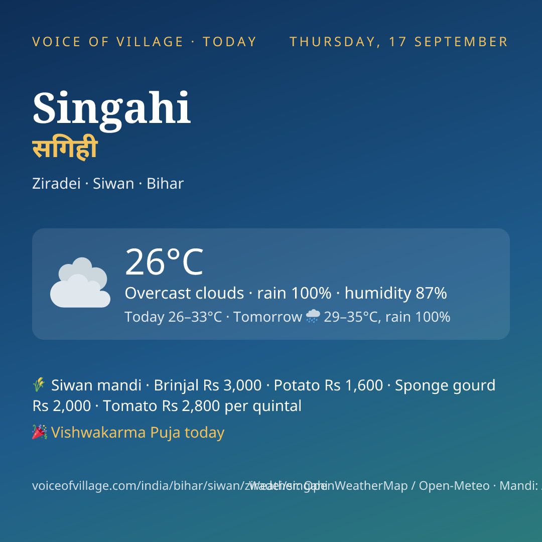 Singahi today