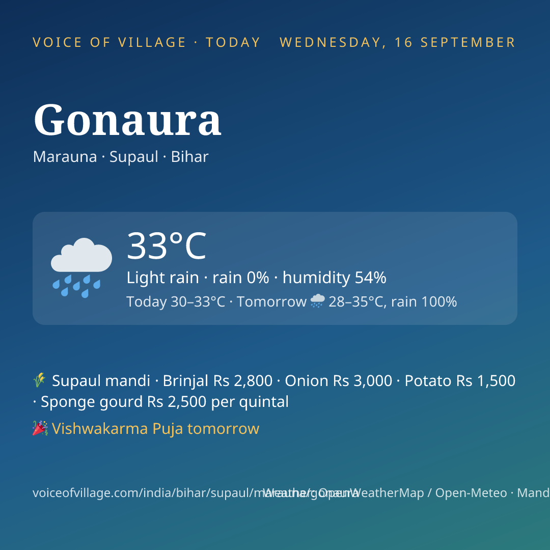 Gonaura today