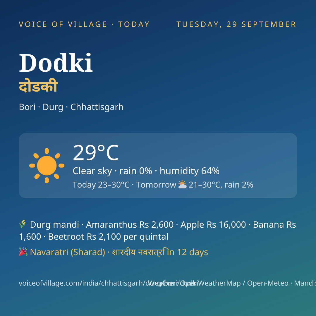 Dodki today