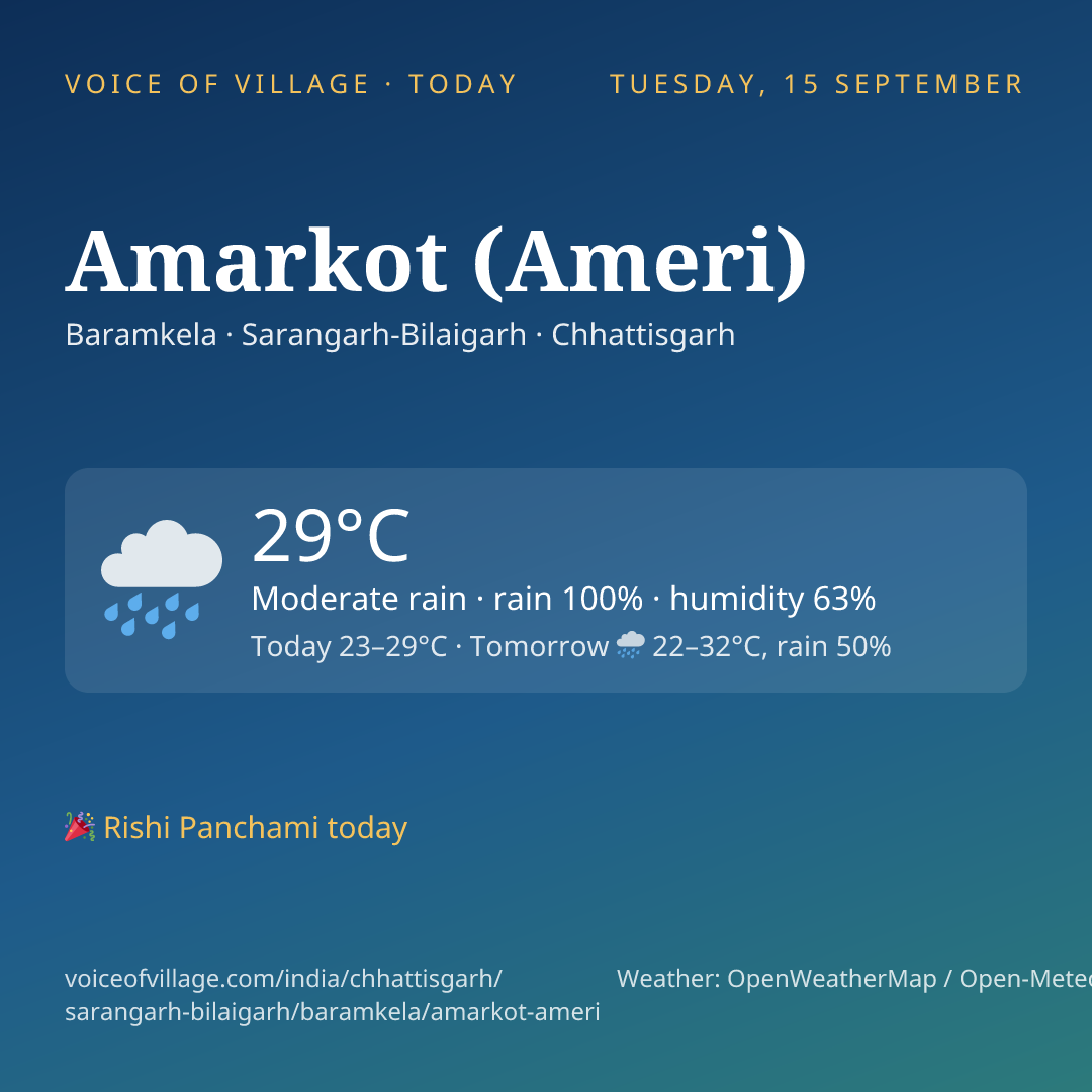 Amarkot (Ameri) today