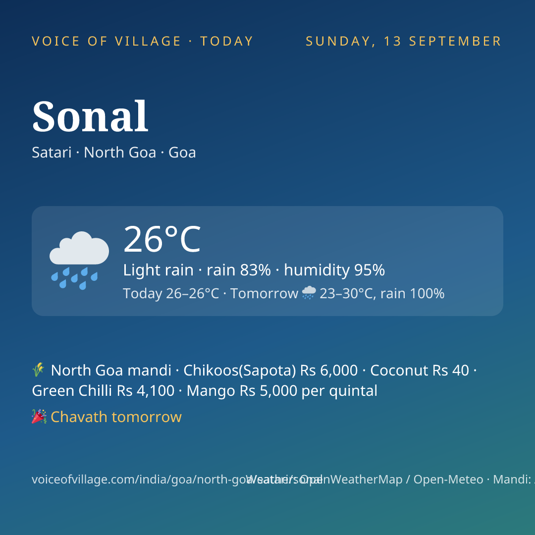 Sonal today