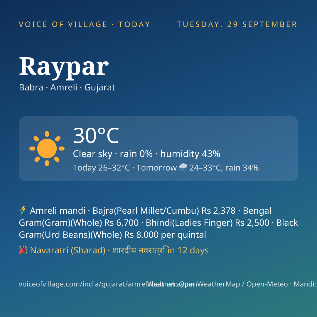Raypar today