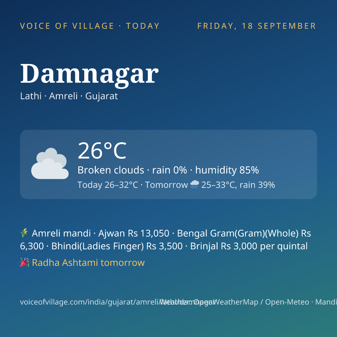 Damnagar today