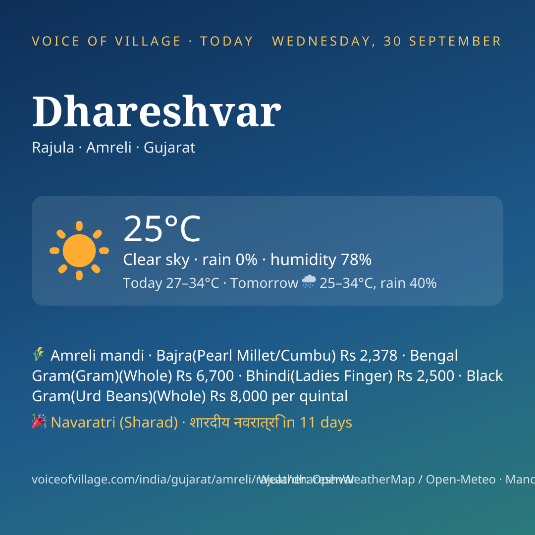 Dhareshvar today