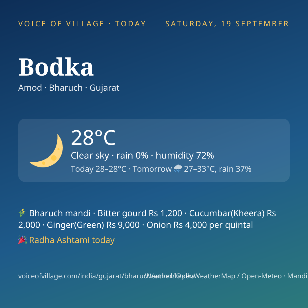 Bodka today