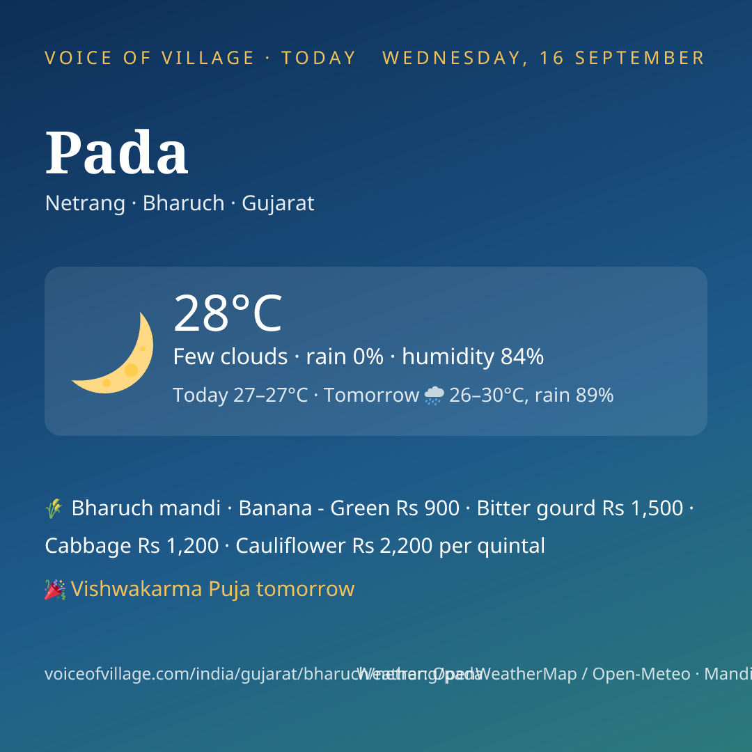 Pada today