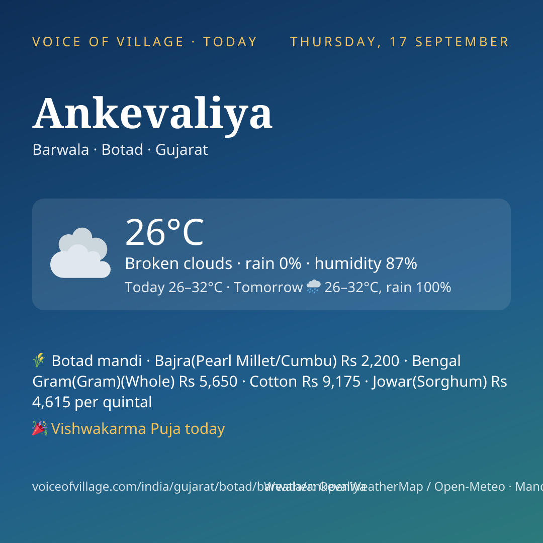 Ankevaliya today
